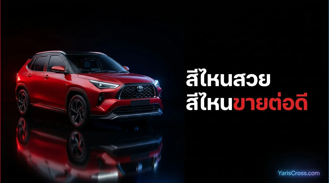 Yaris Cross สีไหนสวย สีไหนขายต่อดี — จัดอันดับ 8 สีจากการใช้งานจริง