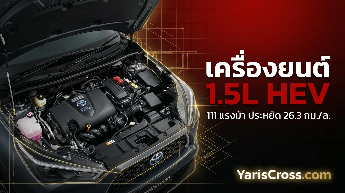 เครื่องยนต์ Yaris Cross เท่าไหร่? 1.5L พอใช้ไหม?